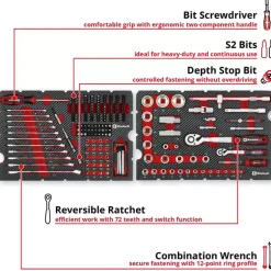 E-Case 201-pc. Tool Case Mechanic