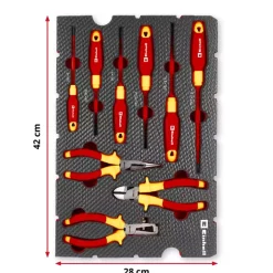 E-Case 9-pc. Tool Pad Electrician’s Tools