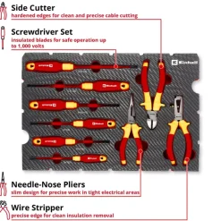 E-Case 9-pc. Tool Pad Electrician’s Tools