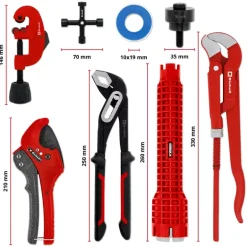 E-Case 8-pc. Tool Pad Plumbing Installation