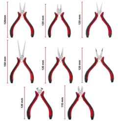 E-Case 8-pc. Tool Pad Precision Pliers