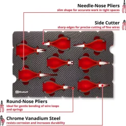 E-Case 8-pc. Tool Pad Precision Pliers