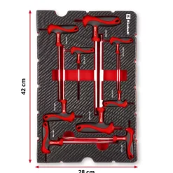 E-Case 9-pc. Tool Pad T-Handle Screwdrivers