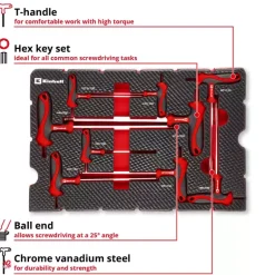 E-Case 9-pc. Tool Pad T-Handle Screwdrivers