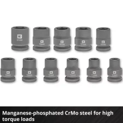 L-CASE 12-pc. Automotive Impact Socket Set
