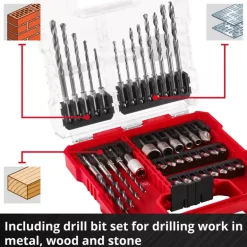 L-CASE 40-pc. Bit and Drill Bit Set for Wood, Masonry and Metal