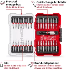M-CASE 33-pc. Bit Set, 50 mm
