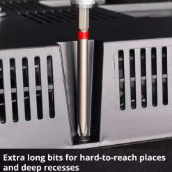 M-CASE 16-pc. Bit Set, Extra Long, 90 mm