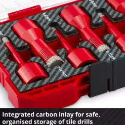 M-CASE 7-pc. Diamond Tile Drill Bit Set, M14, Ø 6–14 mm