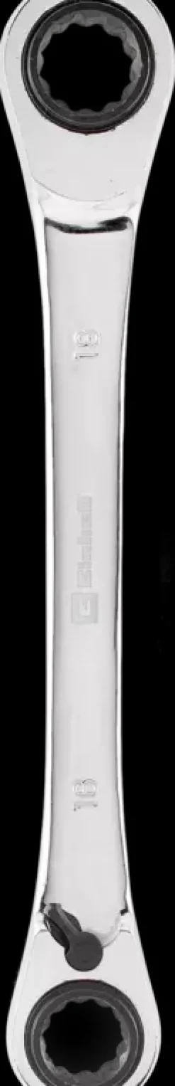 2-pc. Double Ratcheting Ring Spanner Set, 4-in-1