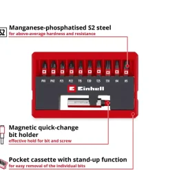 11-pc. Impact Bit Set, Pocket Set, 25 mm