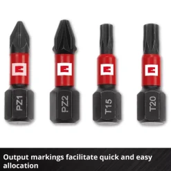 11-pc. Impact Bit Set, Pocket Set, 25 mm