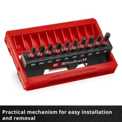 11-pc. Impact Bit Set, Pocket Set, 25 mm