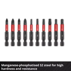 10-pc. Impact Bit Set, Pocket Set, 50 mm