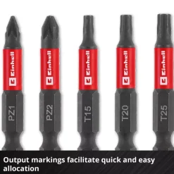 10-pc. Impact Bit Set with Carabiner, Pocket Set, 50 mm