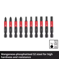 10-pc. Impact Bit Set with Carabiner, Pocket Set, 50 mm