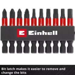 10-pc. Impact Bit Set with Carabiner, Pocket Set, 50 mm