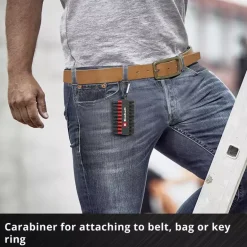 10-pc. Impact Bit Set with Carabiner, Pocket Set, 50 mm