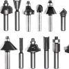 15-pc. Router Bit Set, 8 mm