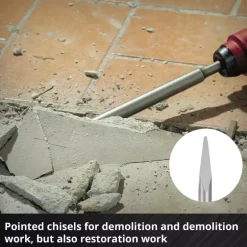 4-pc. SDS Plus Chisel Set, 250 mm