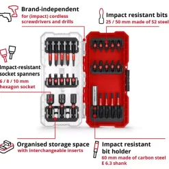 S-CASE 28-pc. Impact Bit Set