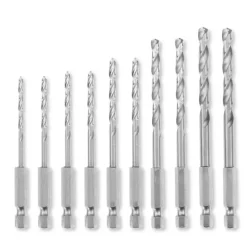 S-CASE 10-pc. Metal Drill Bit Set