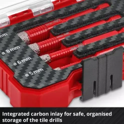 XS-CASE 4-pc. Tile Drill Bit Set